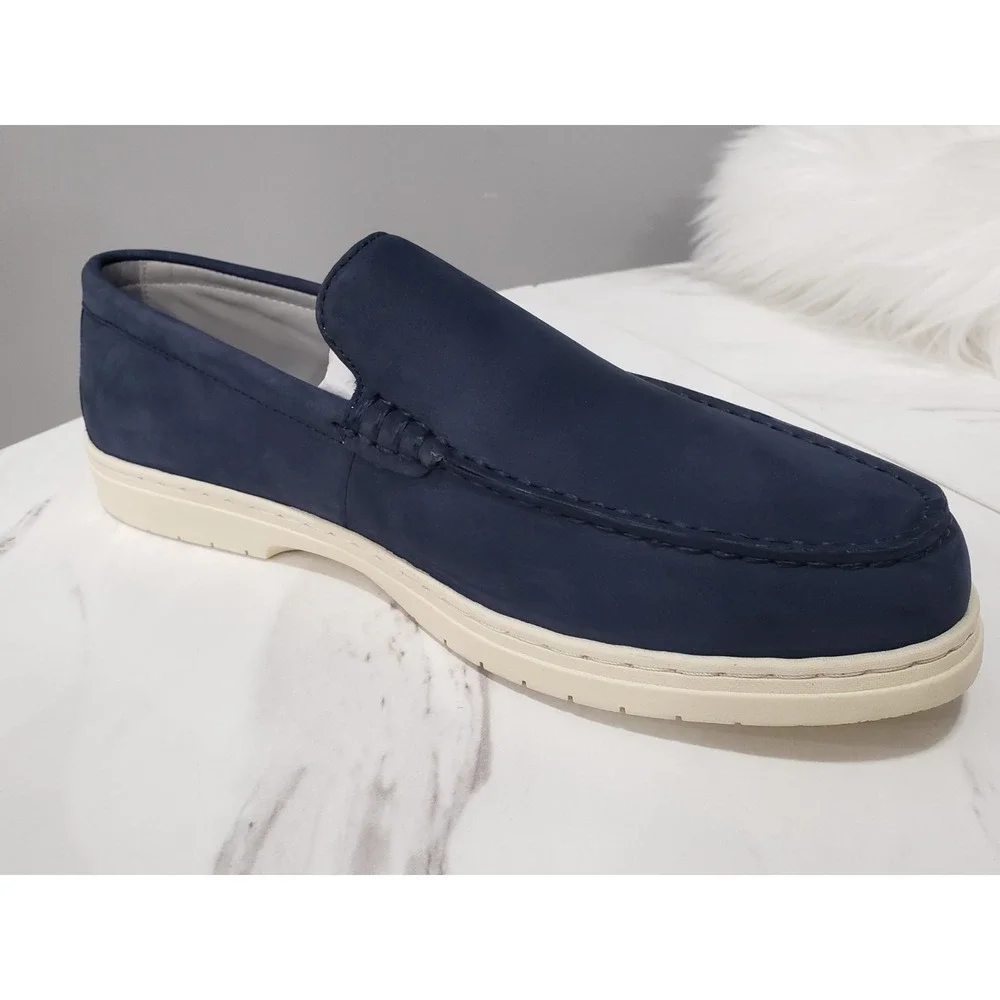 NEW NO BOX Cole Haan Original Grand‎ Greenwich Grand Venetian NAVY NUBUCK LOAFER